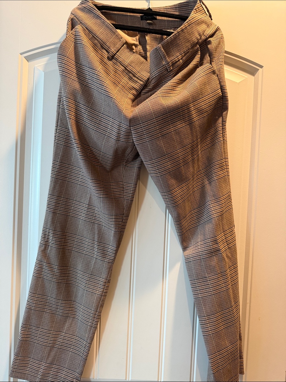 Women’s Ann Taylor Factory Plaid Dress Pants in Brown